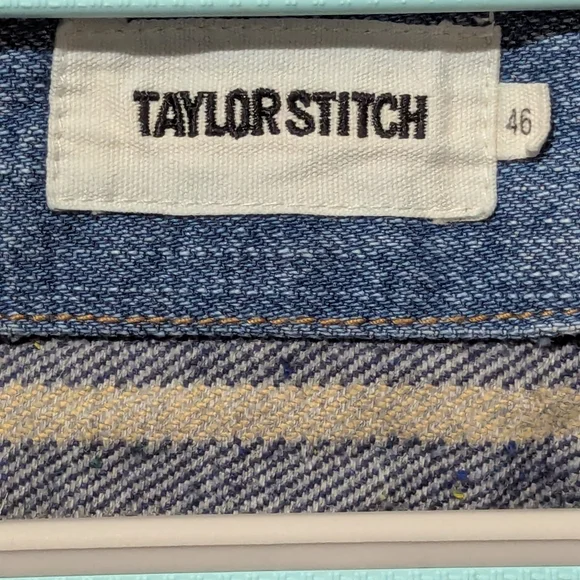 Taylor Stitch Men's Size 46 The Workhorse In Fletcher Wash Organic Selvage